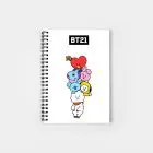 Bt21 Notebook — Silver Stylish Ver.
