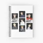 Got7 K pop Notebook Collage Artwork — Navy Edition