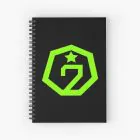 Got7 K pop Notebook LOGO — Black Retro Ver.