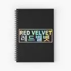 دفتر Red Velvet (غلاف أسود لوجو)