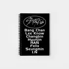 Stray Kids Spiral Notebook Logo — Red Premium Ver.