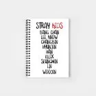 Stray Kids Spiral Notebook All Member Names — Retro Ver.