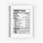 Twice Spiral Notebook Nutritional Facts — Beige Exclusive Ver.