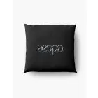 Aespa Throw Pillow LOGO — Gold Collectible Ver.