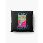 Aespa Throw Pillow Artwork — Silver Casual Ver.