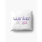 Aespa Throw Pillow Winter — Black Classic Ver.
