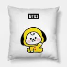 Bt21 Throw Pillow — Silver Collectible Ver.