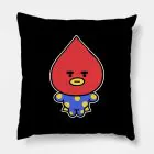 Bt21 Throw Pillow — Black Edition