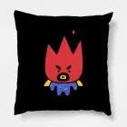 Bt21 Throw Pillow — White Classic Ver.