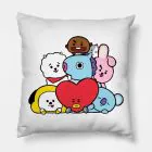 Bt21 K pop Pillow — Navy Premium Ver.