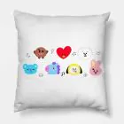 Bt21 Throw Pillow — Beige Casual Ver.
