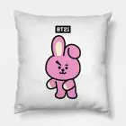 Bt21 Throw Pillow — Navy Retro Ver.