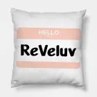 Red Velvet Plush Pillow Signature (Velvet) — Black Edition