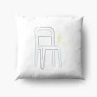 Shinee Throw Pillow Signature — White Retro Ver.
