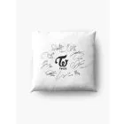 Twice K pop Pillow ALL MEMBERS SIGNATURE — Beige Stylish Ver.