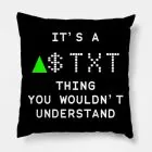 Txt Throw Pillow s a Thing You Wouldn — Pink Retro Ver.