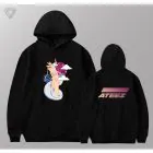 Ateez Zip Hoodie — Pink Retro Ver.