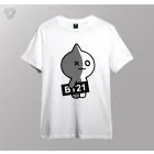 Bt21 Graphic Tee — Beige Premium Ver.