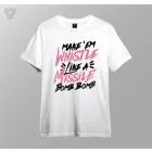 Black Pink Oversized Tee Whistle — Green Casual Ver.