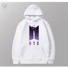 هودي أوفرسايز Bts — إصدار "BTS" — Bts Black Hoodie