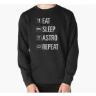 سويتشرت كيبوب Astro — إصدار "EAT SLEEP ASTRO REPEAT" — Astro Limited Edition