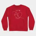 Bts Crewneck Sweatshirt — White Premium Ver.