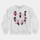 Monsta X Crewneck Sweatshirt Cute Artwork — Red Limited Ver.