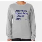 Newjeans K pop Sweatshirt Attention Hype — Purple Premium Ver.