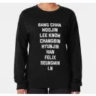 Stray Kids Crewneck Sweatshirt ALL MEMBERS NAMES — Pink Limited Ver.