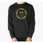 سويتشرت ياقة مستديرة Yena — إصدار "Smiley Logo" — Yena Limited Edition