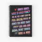 Twice K pop Notebook Title (Grid) — Purple Retro Ver.