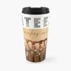 كوب حافظ Ateez — إصدار "OT8" — Ateez Black Edition