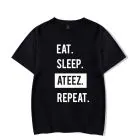 Ateez T shirt Eat Sleep Repeat — Premium Ver.
