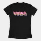 Loona K pop T shirt LOGO — Beige Stylish Ver.