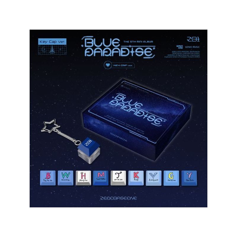 شتري البوم اصلي ZEROBASEONE 5th BLUE PARADISE Key Cap Ver | كيبوبية شوب
